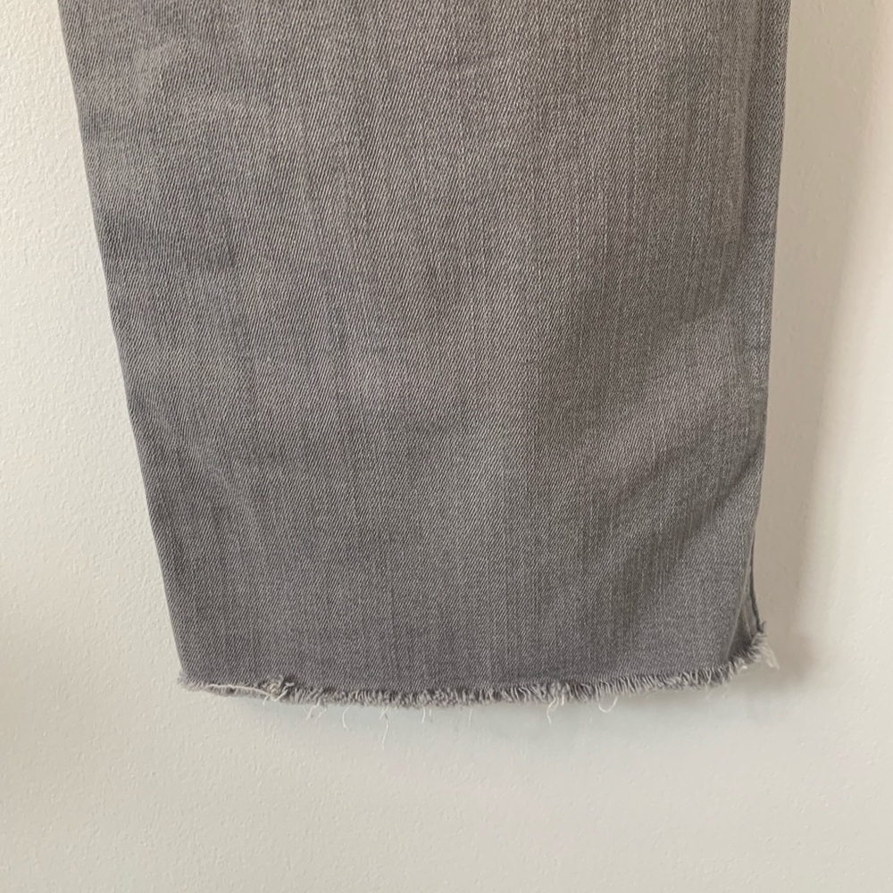 7 For All Mankind Gray Straight Leg Jeans - Picture 4 of 5